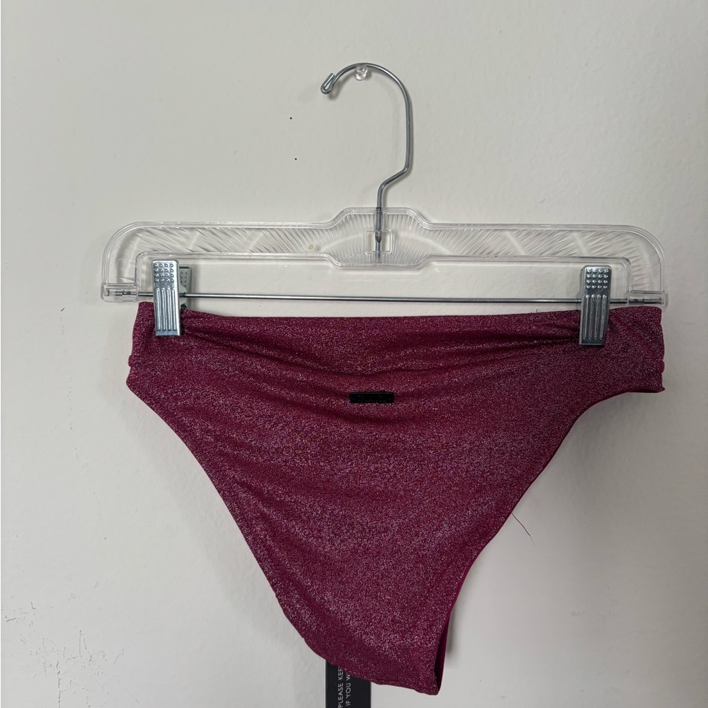 Burgandy Sparkle Triangl Matching Set NWT - Picture 6 of 6